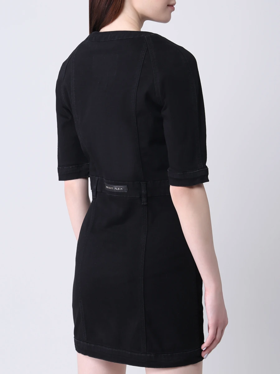 Платье джинсовое PHILIPP PLEIN S20C WDG0083/02te Черный  Фото 3