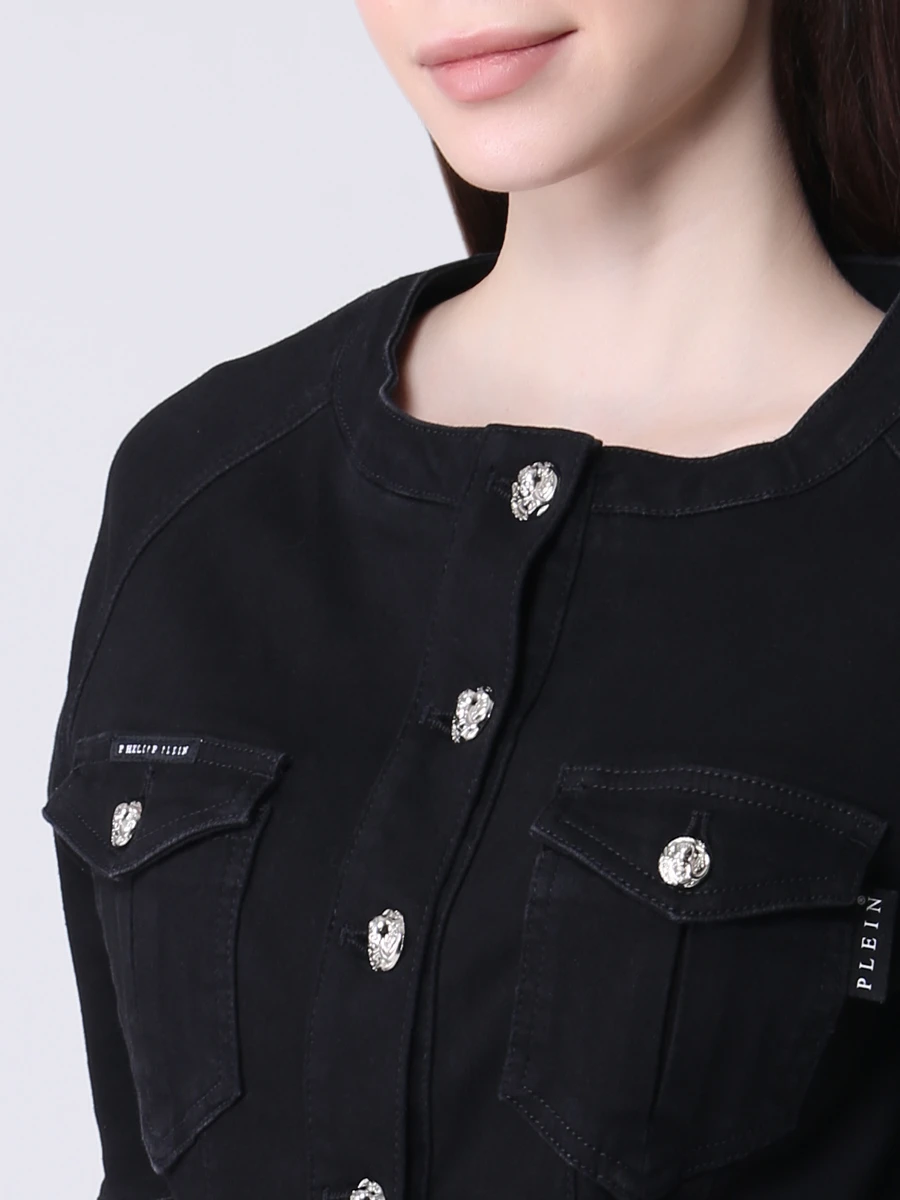 Платье джинсовое PHILIPP PLEIN S20C WDG0083/02te Черный  Фото 5