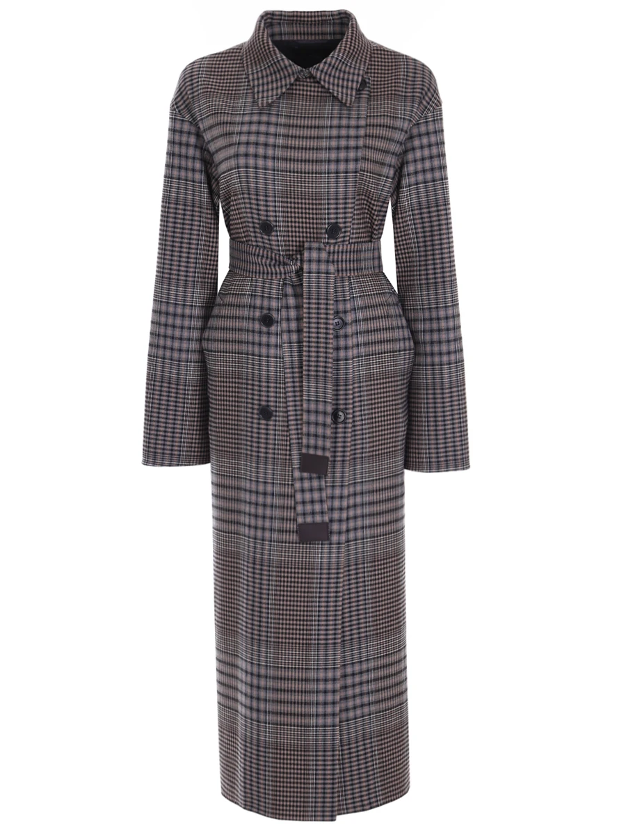 

Пальто шерстяное в клетку, Бежевый, FAL2994 F1EB