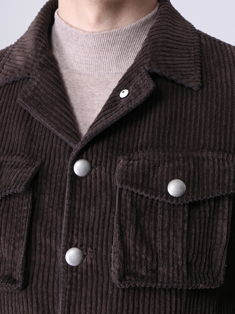 

Куртка с накладными карманами, Коричневый, 05149/07/2808