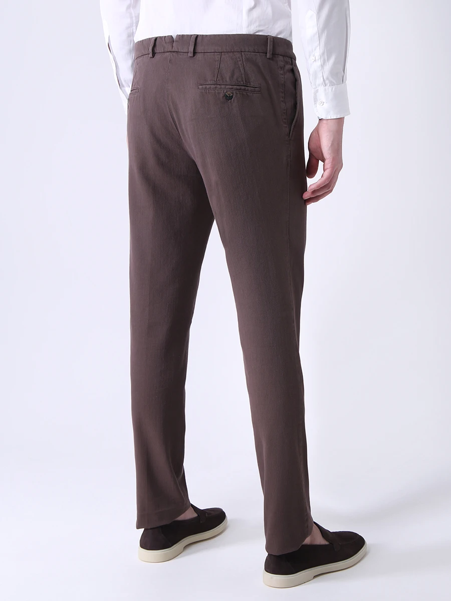 Брюки хлопковые STILE LATINO PST3/PTM12001/TI130 Коричневый  Фото 3