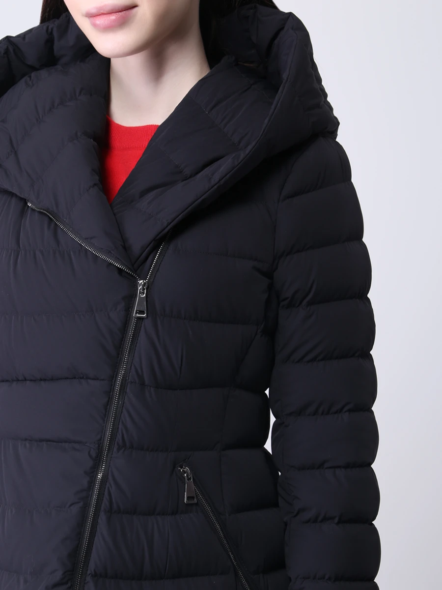 Пуховик стеганый MONCLER 49368/53513/999 Черный  Фото 5