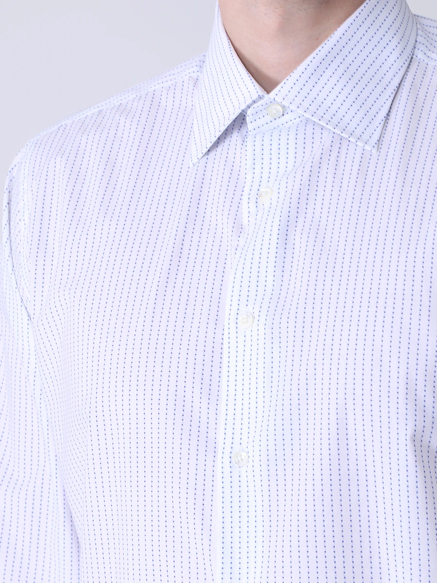 Рубашка Regular Fit хлопковая CANALI GD00802/404/705 MF, размер 52, цвет белый GD00802/404/705 MF - фото 4