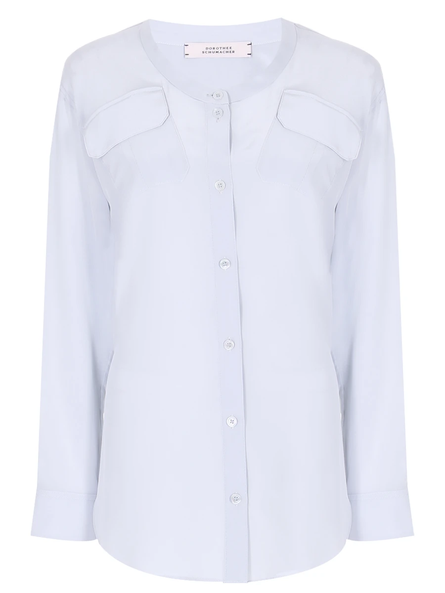 Блуза шелковая DOROTHEE SCHUMACHER 149006/805, размер 42, цвет голубой 149006/805 - фото 1