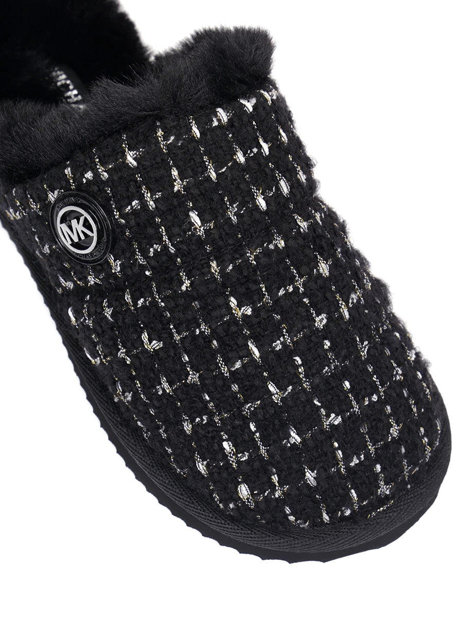Тапочки меховые MICHAEL MICHAEL KORS 40R1JAFP7D Черный  Фото 5