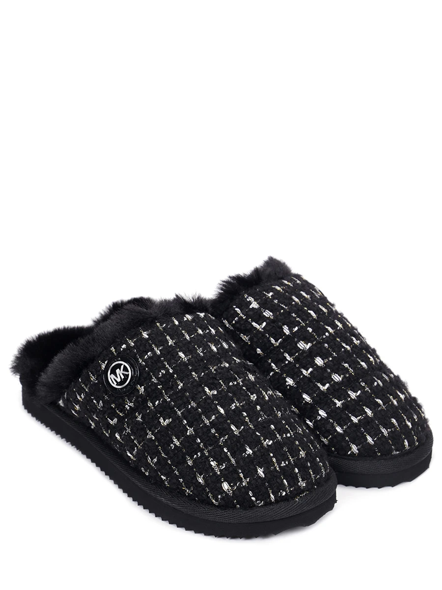 Тапочки меховые MICHAEL MICHAEL KORS 40R1JAFP7D Черный  Фото 2