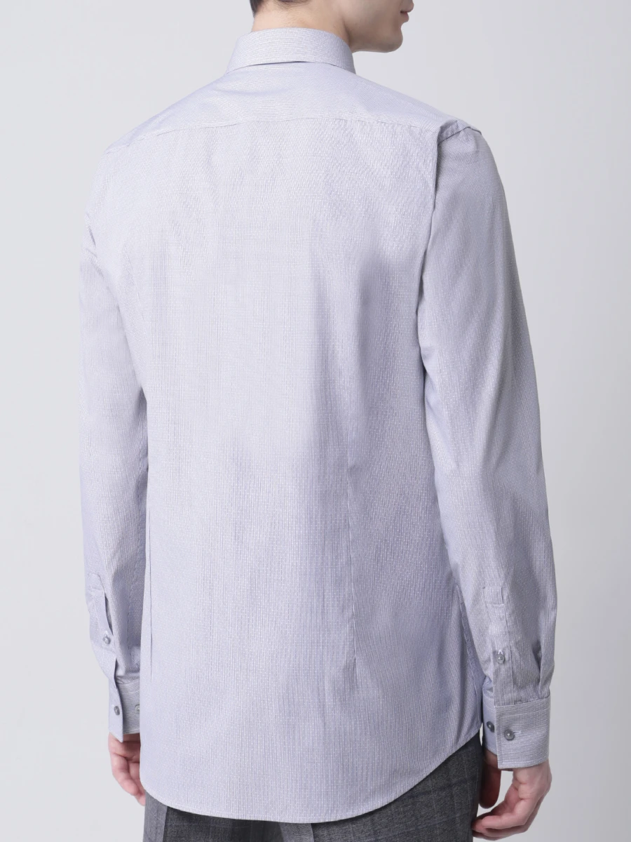 Рубашка Slim Fit хлопковая BOSS 50422028/001, размер 48, цвет серый 50422028/001 - фото 3