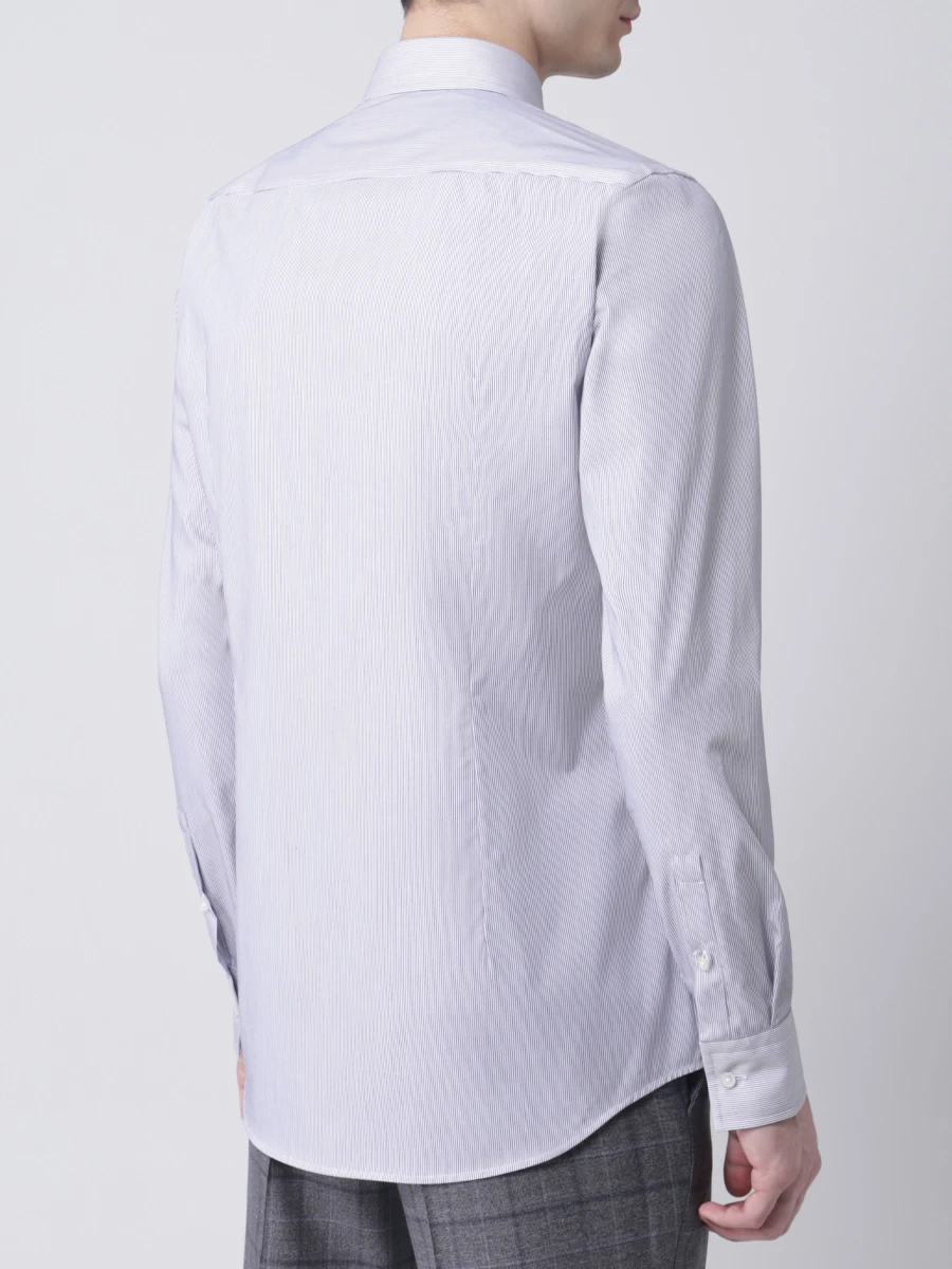 Рубашка Slim Fit в полоску BOSS 50451047/410 Полоска  Фото 3