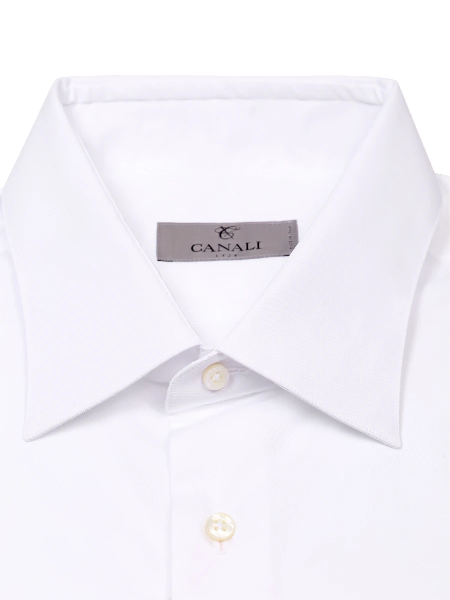 Рубашка Modern Fit хлопковая CANALI GA00099/001/7C1 Белый M/F, размер 50 GA00099/001/7C1 Белый M/F - фото 2