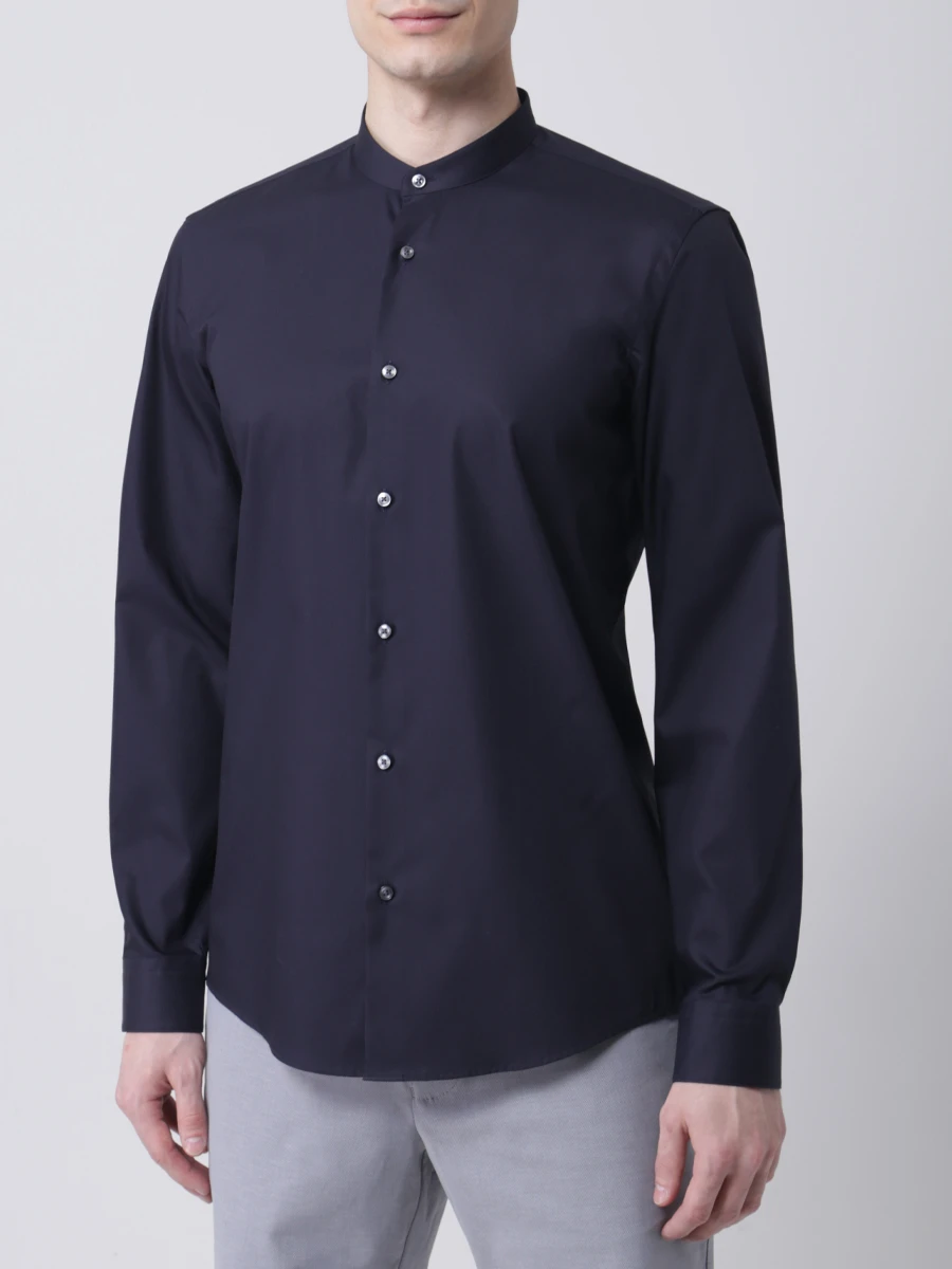 Рубашка Slim Fit хлопковая BOSS 50445935/404, размер 54, цвет синий 50445935/404 - фото 4