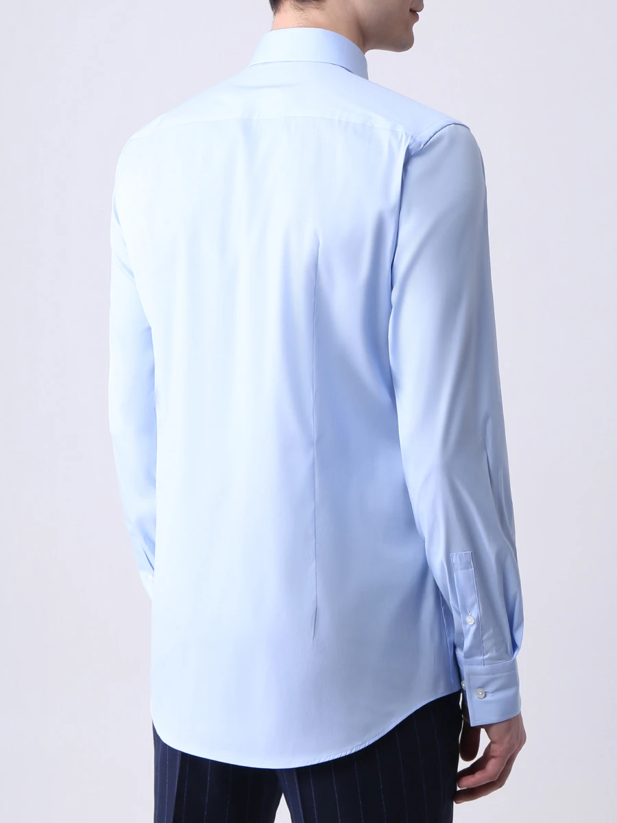 Рубашка Slim Fit хлопковая BOSS 50260064/450, размер 48, цвет голубой 50260064/450 - фото 3