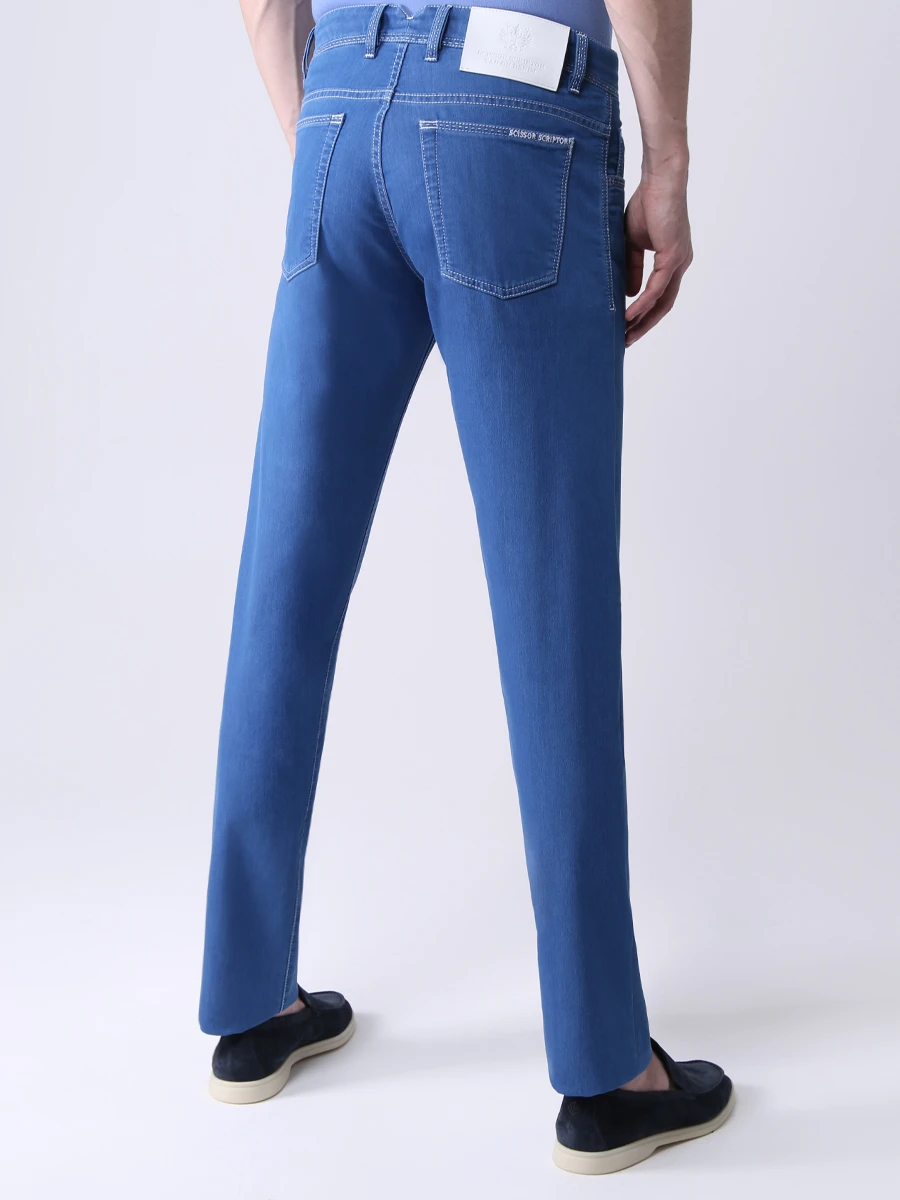 Джинсы Slim Fit хлопковые SCISSOR SCRIPTOR COSTANTINO T57 W2 Голубой  Фото 3