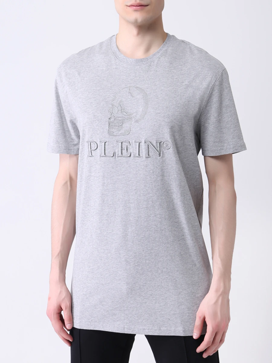 Футболка хлопковая PHILIPP PLEIN PAAC MTK5140/10 Серый  Фото 4
