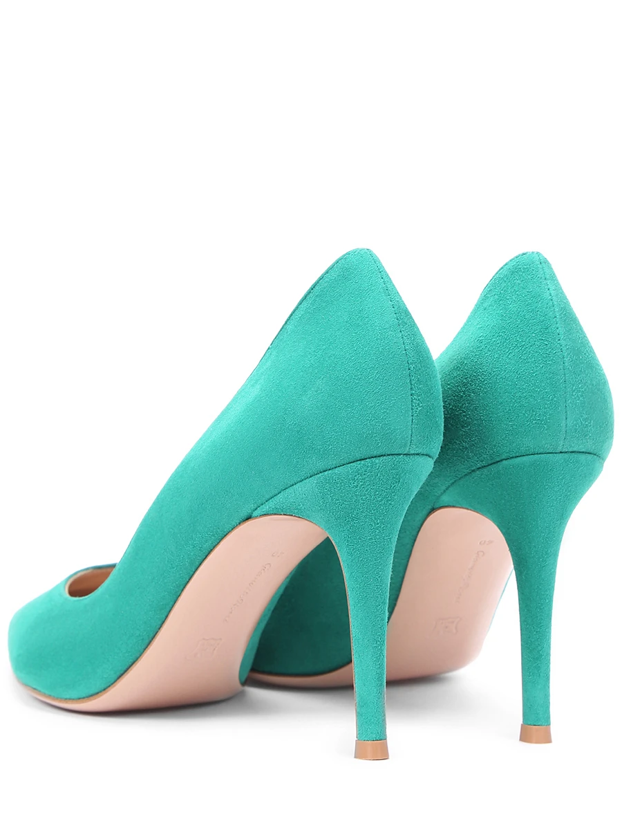 Туфли замшевые Gianvito GIANVITO ROSSI G24580.85RIC.CAMEMER Зеленый  Фото 4