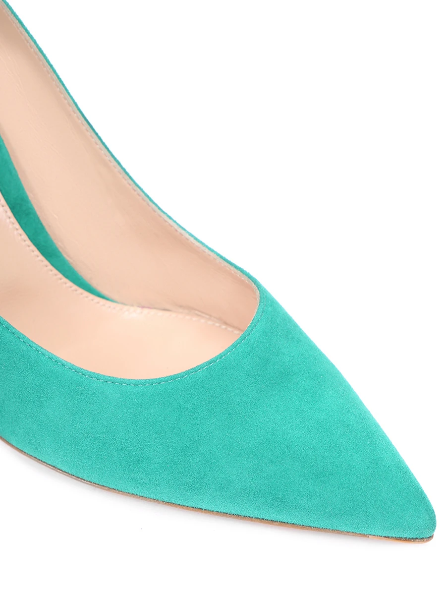 Туфли замшевые Gianvito GIANVITO ROSSI G24580.85RIC.CAMEMER Зеленый  Фото 5