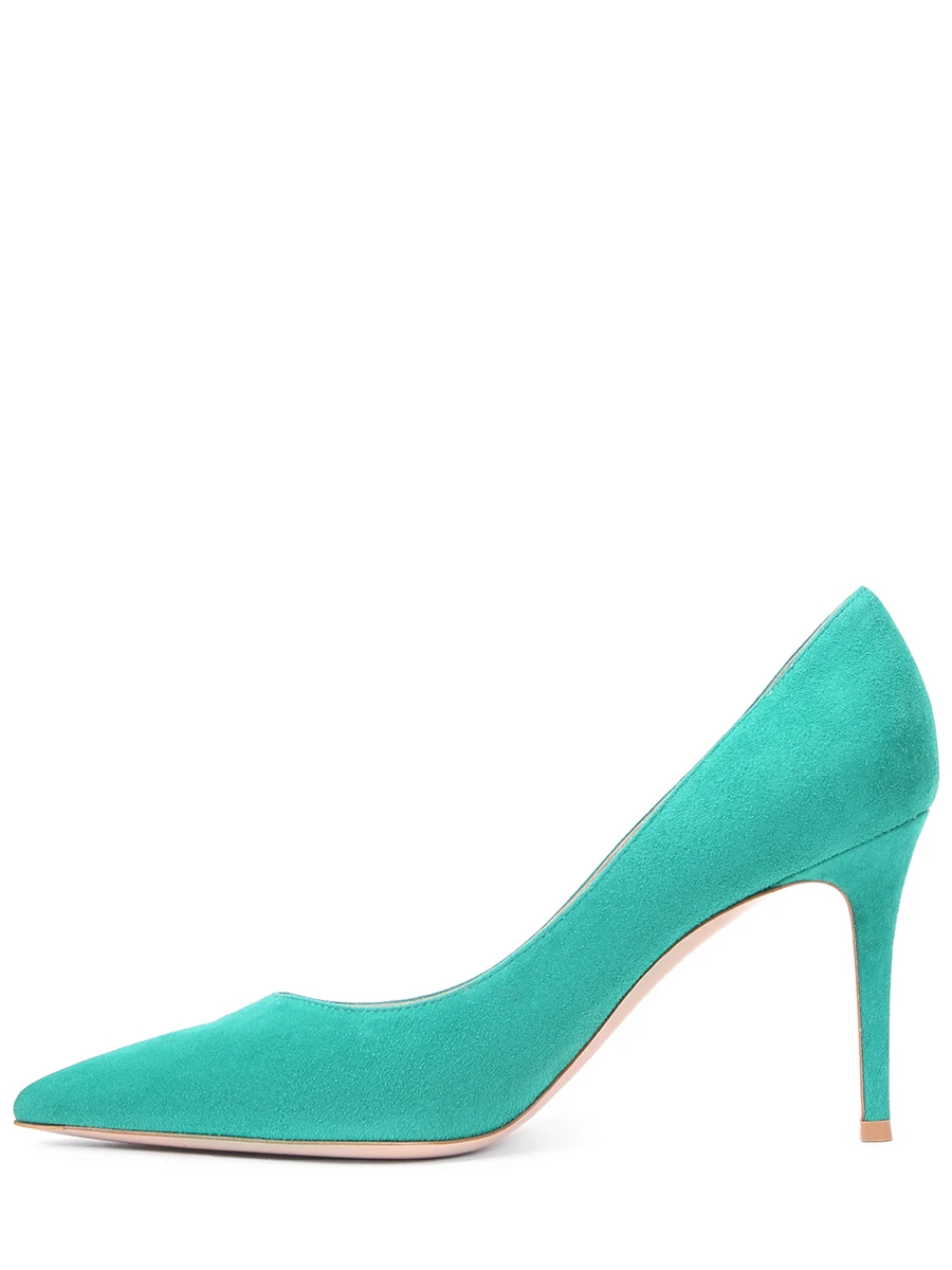 Туфли замшевые Gianvito GIANVITO ROSSI G24580.85RIC.CAMEMER Зеленый  Фото 3