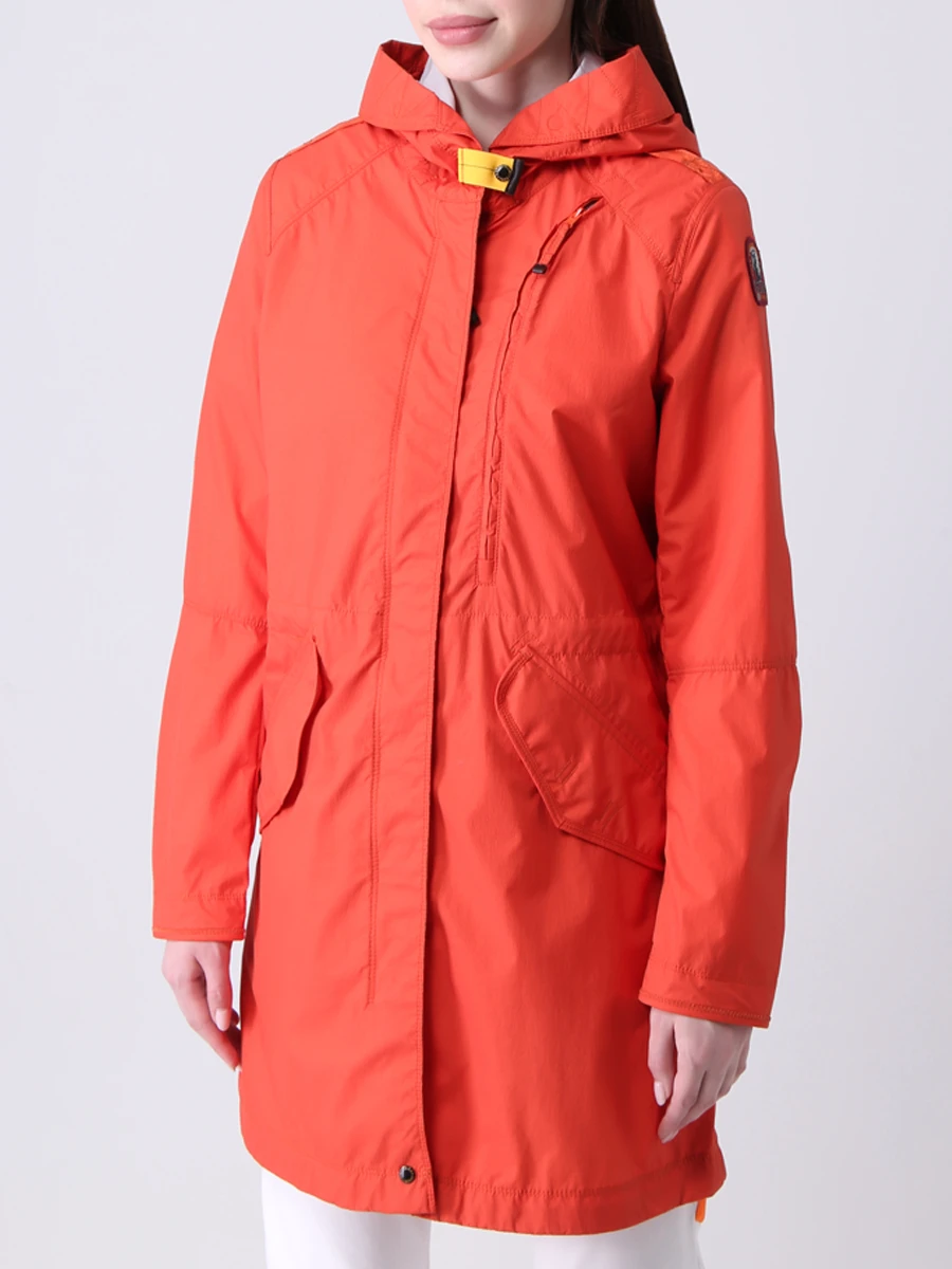Плащ однотонный PARAJUMPERS 21SMPWJCKMA37/651 Оранжевый  Фото 4