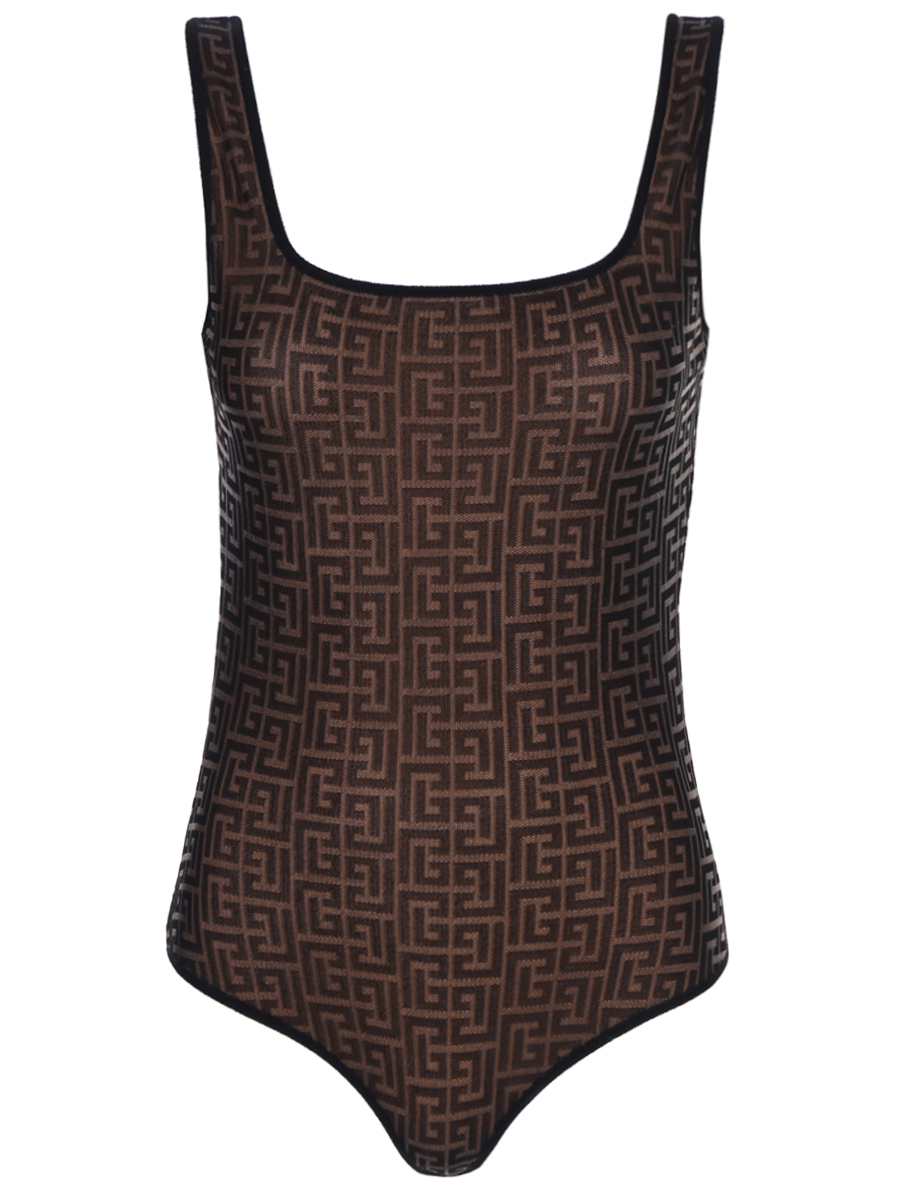 Боди из вискозы BALMAIN