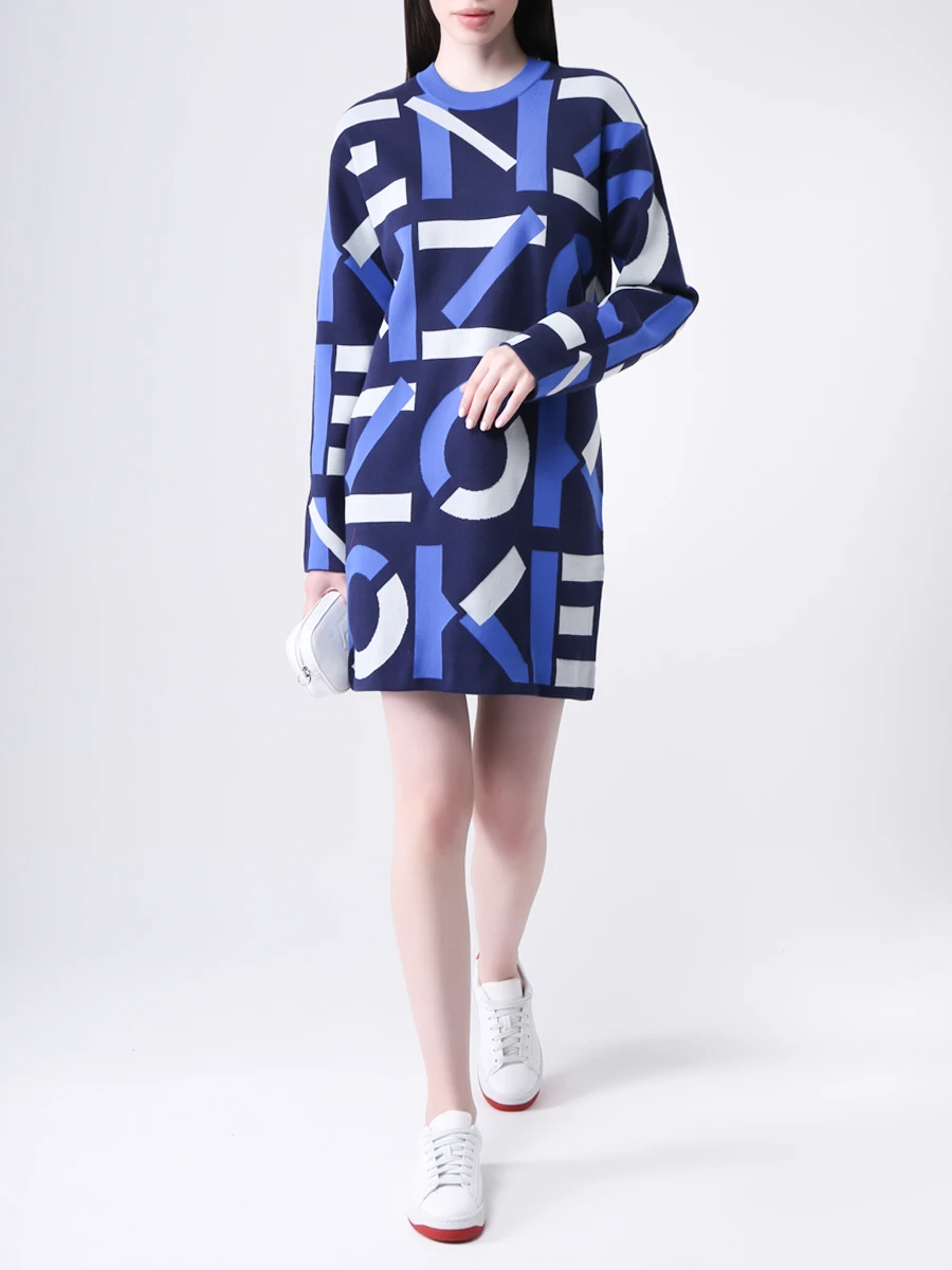 Платье трикотажное с принтом KENZO FB52RO5313SC/77, размер 42 FB52RO5313SC/77 - фото 2