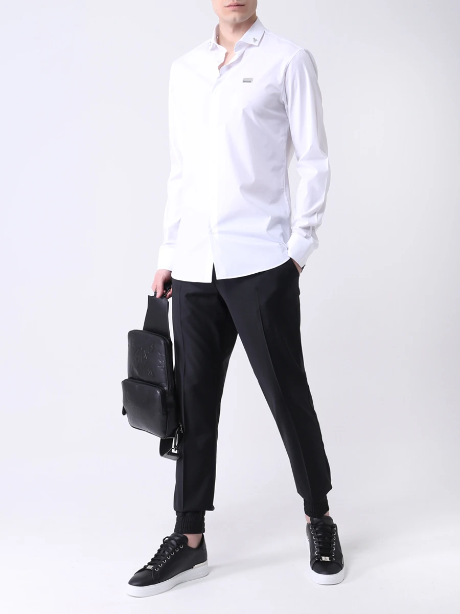 Рубашка Slim Fit хлопковая PHILIPP PLEIN PAAC MRP1440/01, размер 54, цвет белый PAAC MRP1440/01 - фото 2