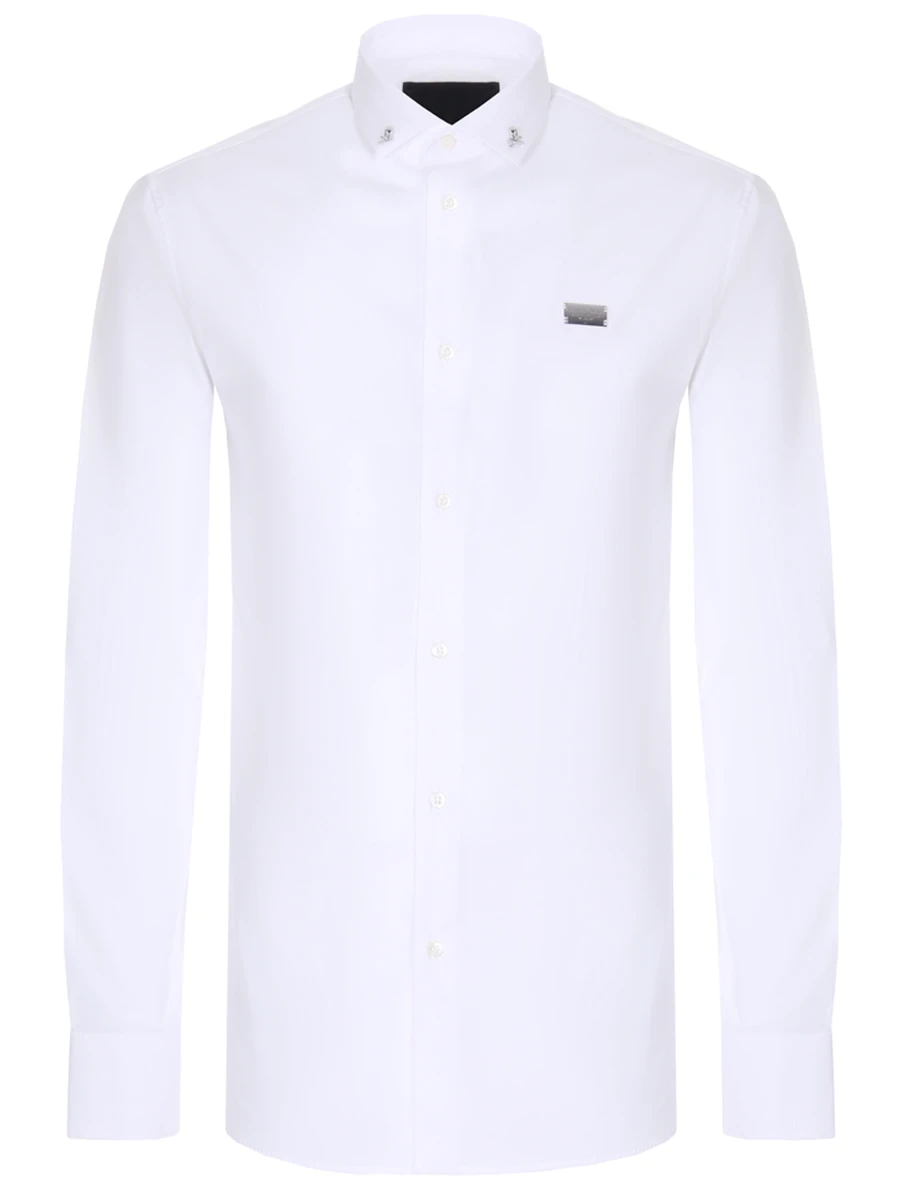 Рубашка Slim Fit хлопковая PHILIPP PLEIN PAAC MRP1440/01, размер 54, цвет белый PAAC MRP1440/01 - фото 1