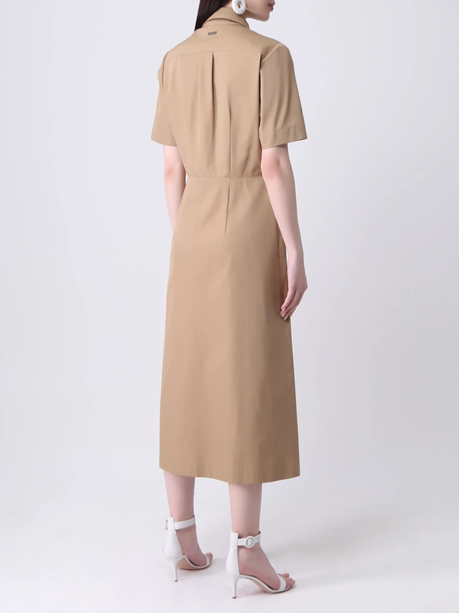 Платье-рубашка однотонное LAROOM ss21-1731, размер 44, цвет бежевый - фото 3