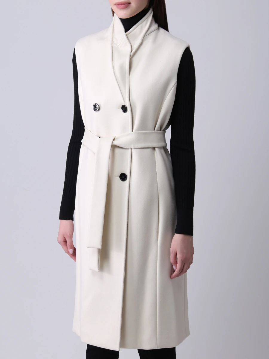 Жилет двубортный VICTORIA BECKHAM GT007/бел Кремовый  Фото 4