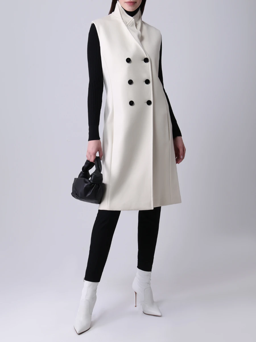 Жилет двубортный VICTORIA BECKHAM GT007/бел Кремовый  Фото 2