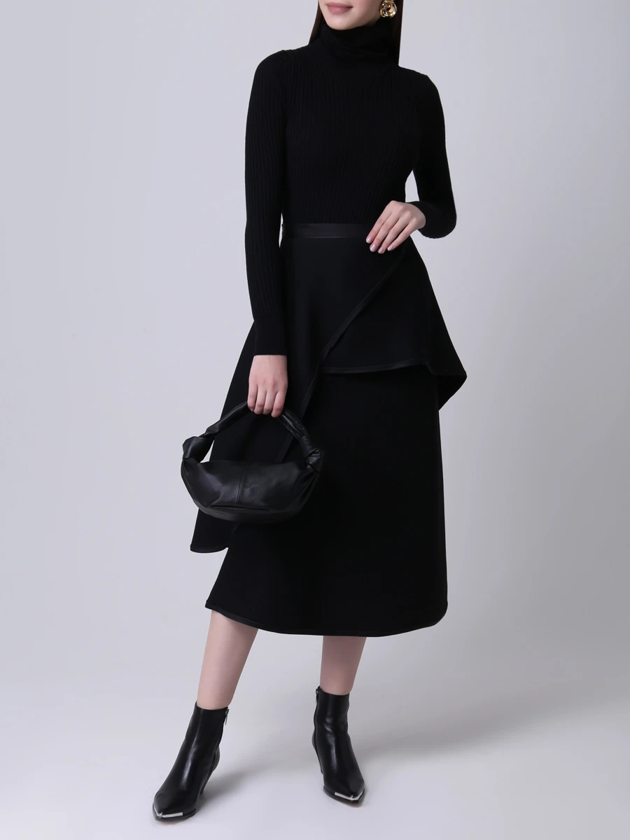 

Юбка однотонная, Черный, 5470/22k25