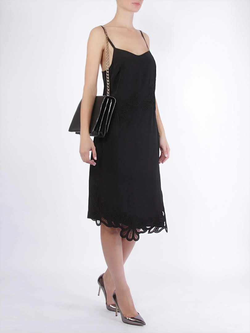 Платье VICTORIA BECKHAM DRSMID011/ Черный/круж Черный  Фото 2