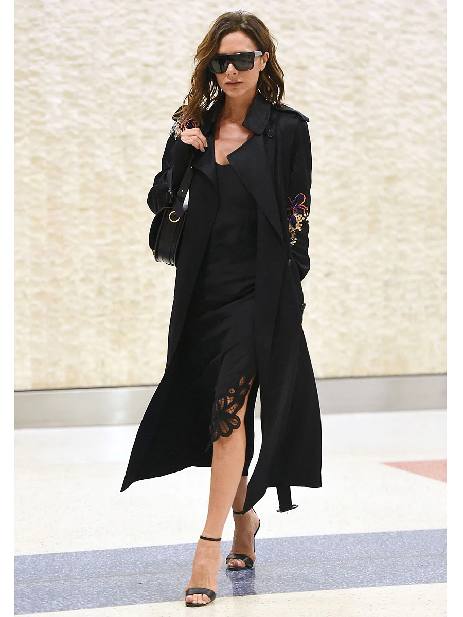 Платье VICTORIA BECKHAM DRSMID011/ Черный/круж Черный  Фото 5