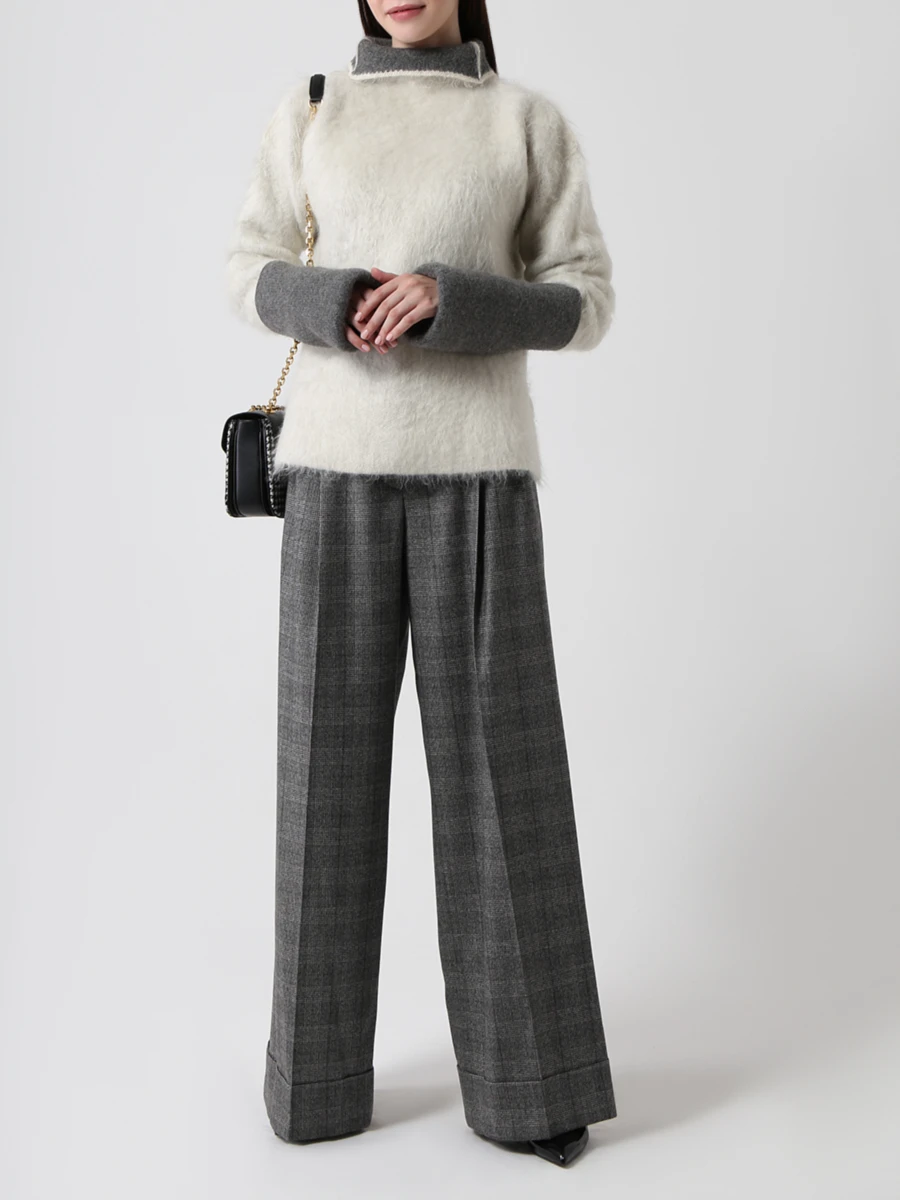 Свитер с воротом CELINE 4979/23/86 Кремовый  Фото 2