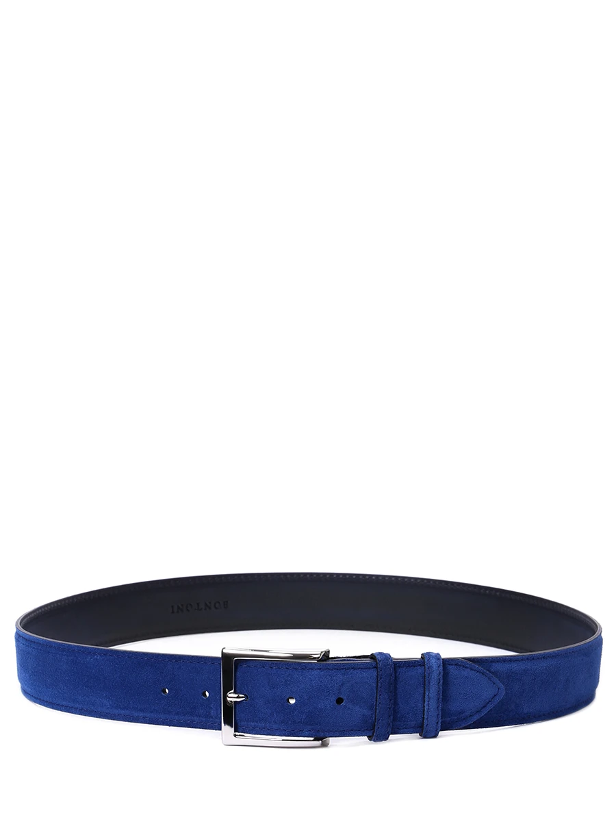 Ремень замшевый BONTONI BELT Suede Bermuda Синий  Фото 2