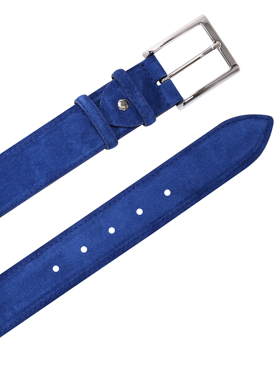 Ремень замшевый BONTONI BELT Suede Bermuda Синий  Фото 3