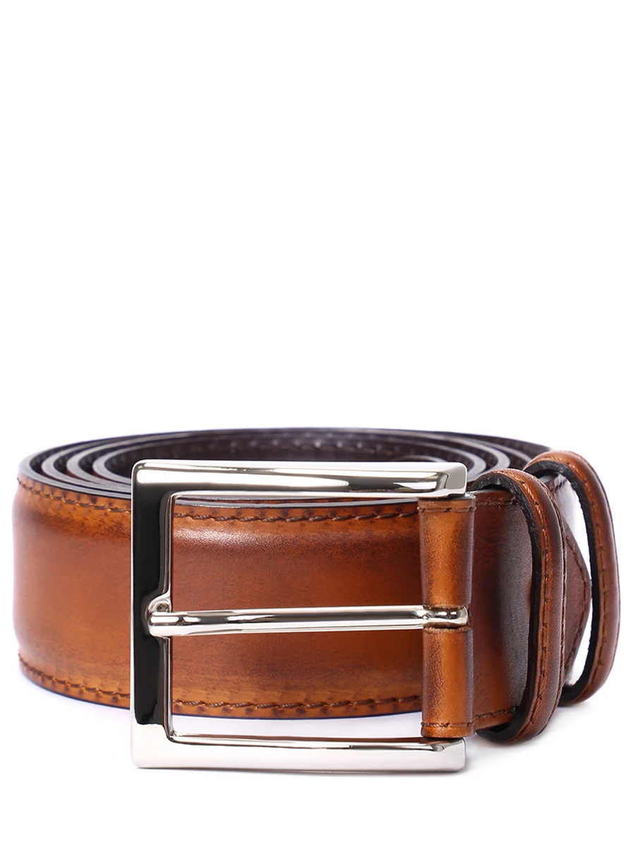 

Ремень кожаный, Коричневый, BELT Legno Scuro