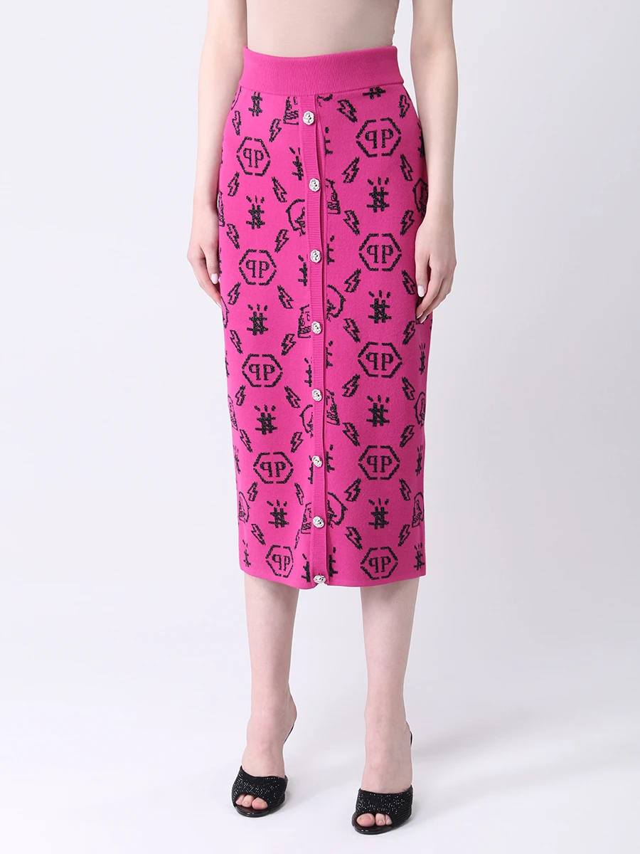 Костюм юбка и топ PHILIPP PLEIN PAAC WKD0009/33, размер 40, цвет розовый PAAC WKD0009/33 - фото 7