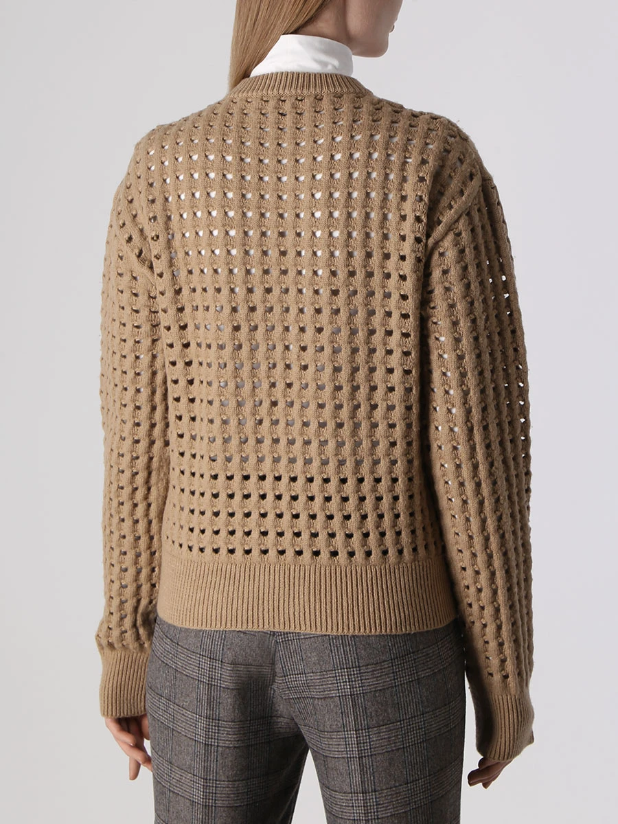 Пуловер шерстяной BOTTEGA VENETA 646729 V0AK0 9733 Бежевый  Фото 3
