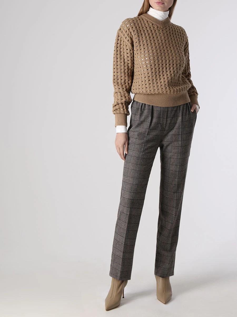 Пуловер шерстяной BOTTEGA VENETA 646729 V0AK0 9733 Бежевый  Фото 2