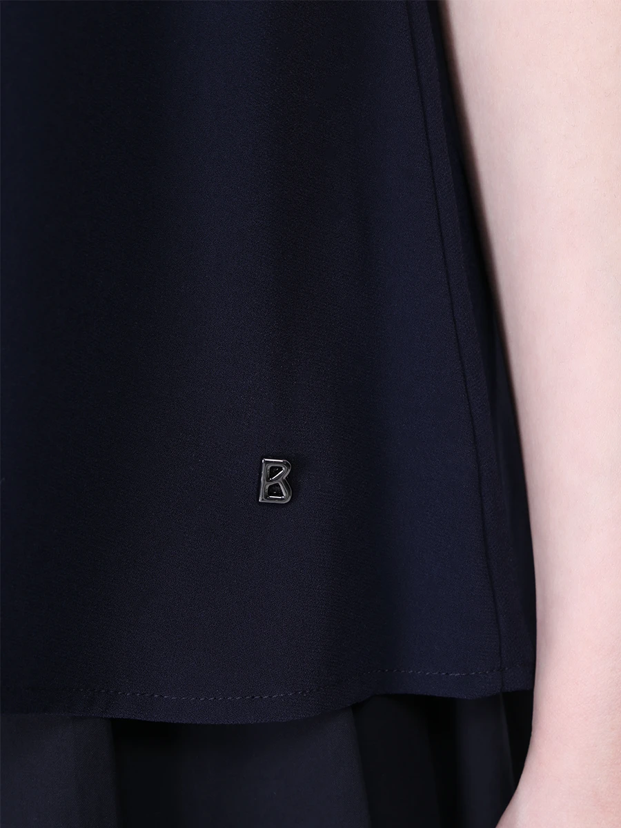 

Блуза однотонная, Синий, 5604KARLY/464