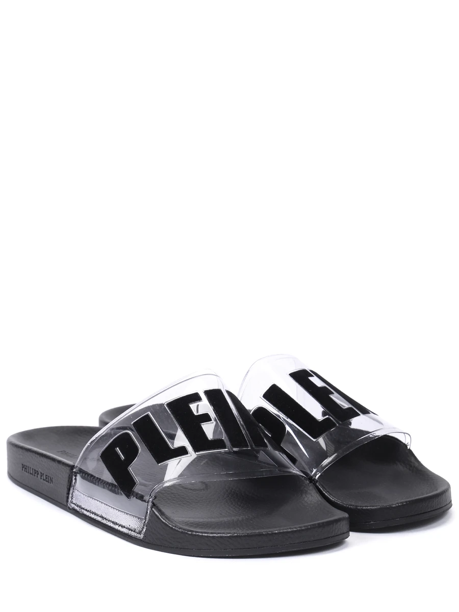 Шлепанцы резиновые PHILIPP PLEIN MSG0045/02 Черный  Фото 2