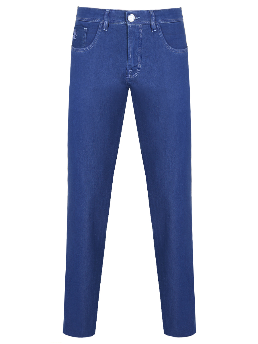 Джинсы Slim Fit из хлопка и шелка SCISSOR SCRIPTOR
