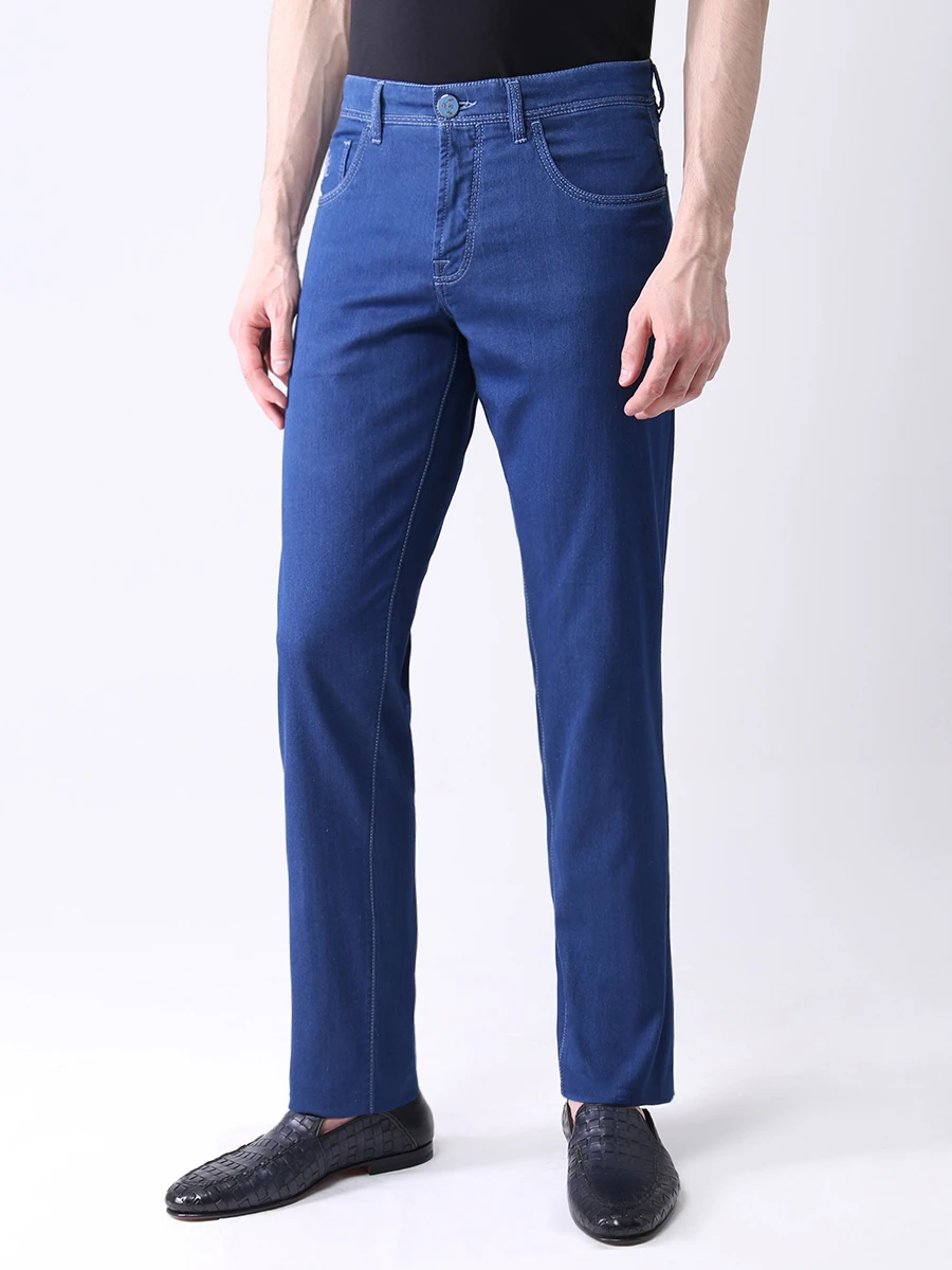 

Джинсы Slim Fit из хлопка и шелка, Голубой, COSTANTINO T58 W1