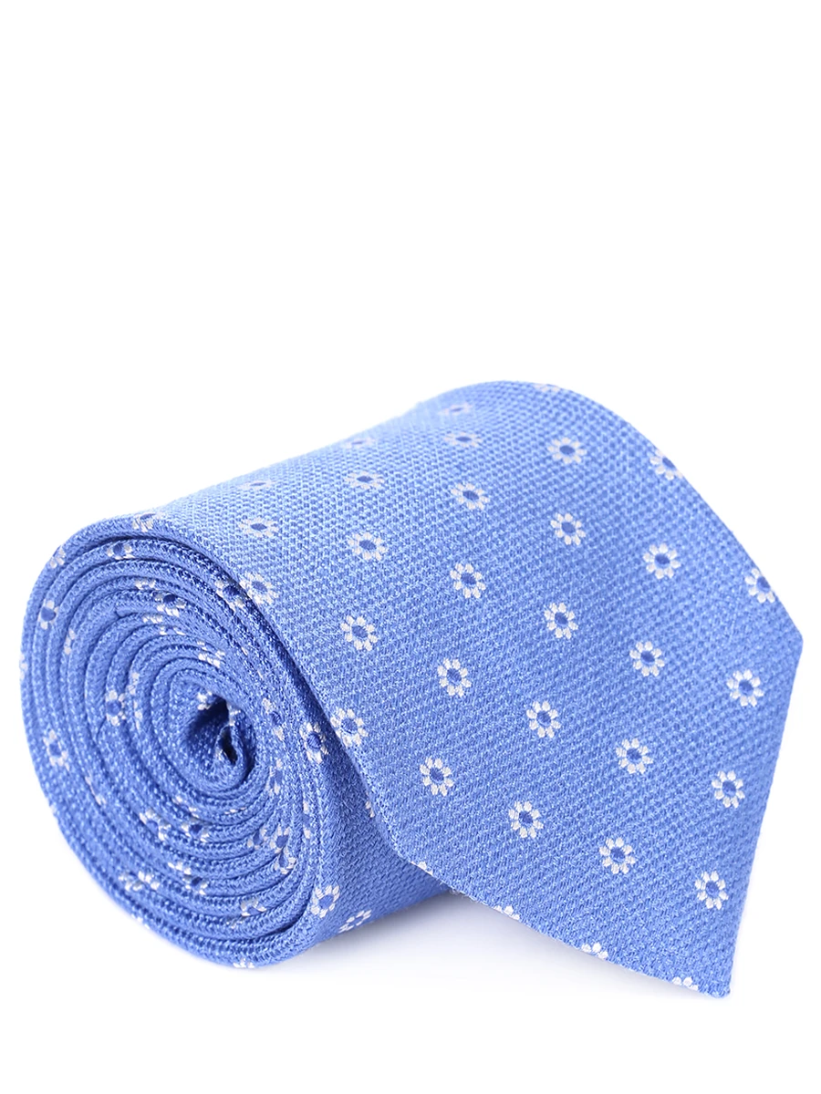 

Галстук шелковый с принтом, Голубой, FODERATA 8.5 S21CR10 002