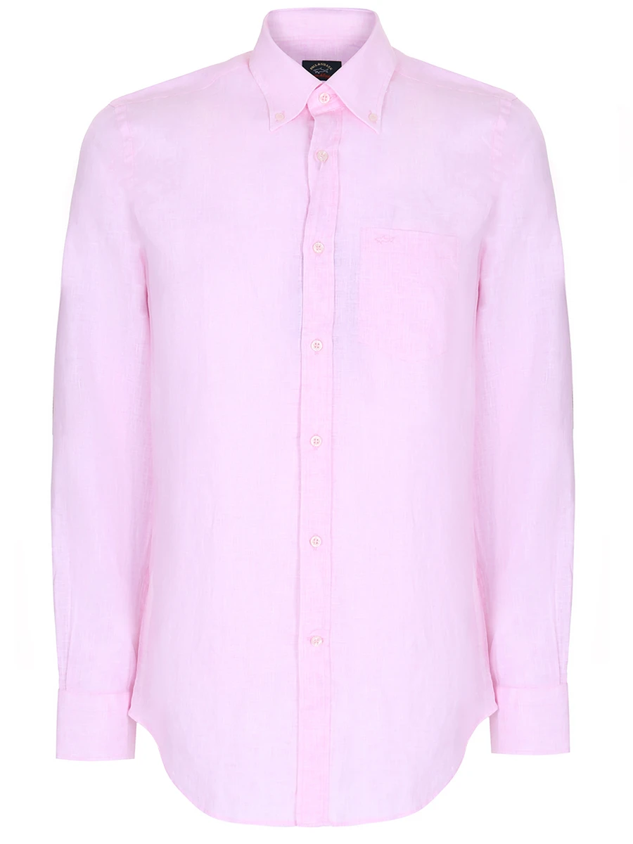 Рубашка Regular Fit льняная PAUL & SHARK 21413030/100, размер 50, цвет розовый 21413030/100 - фото 1