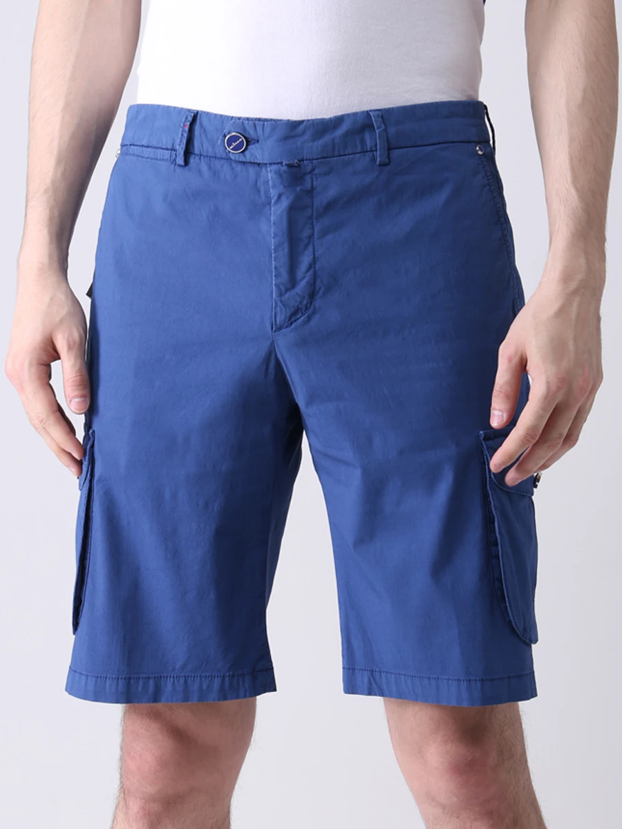 Шорты хлопковые KITON UFPPBJ07T3511002 Синий  Фото 4