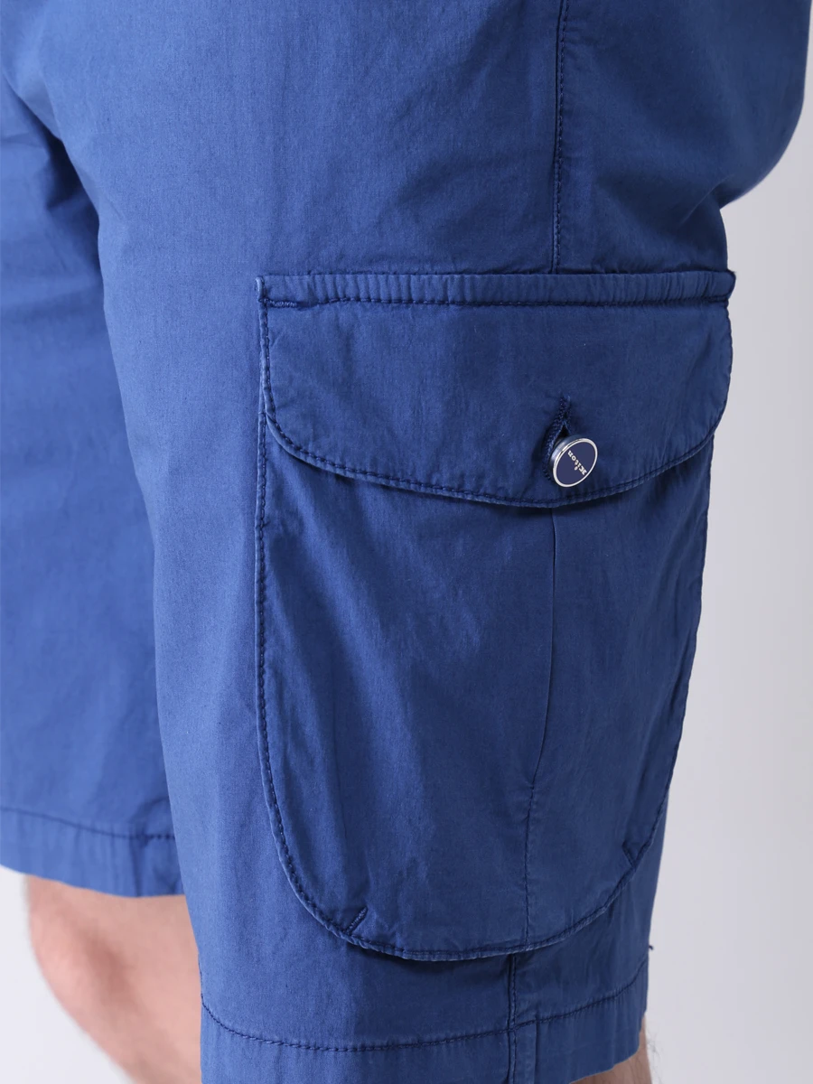 Шорты хлопковые KITON UFPPBJ07T3511002 Синий  Фото 5
