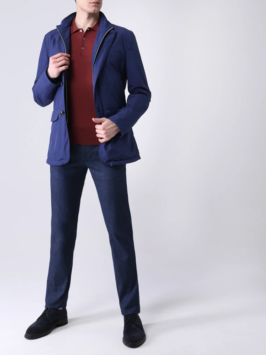 Куртка стеганая KITON UW0859V07T6116002 Синий  Фото 2