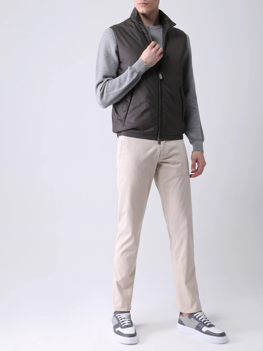 Жилет утепленный CANALI SG01949/803/O40605 Зеленый  Фото 2