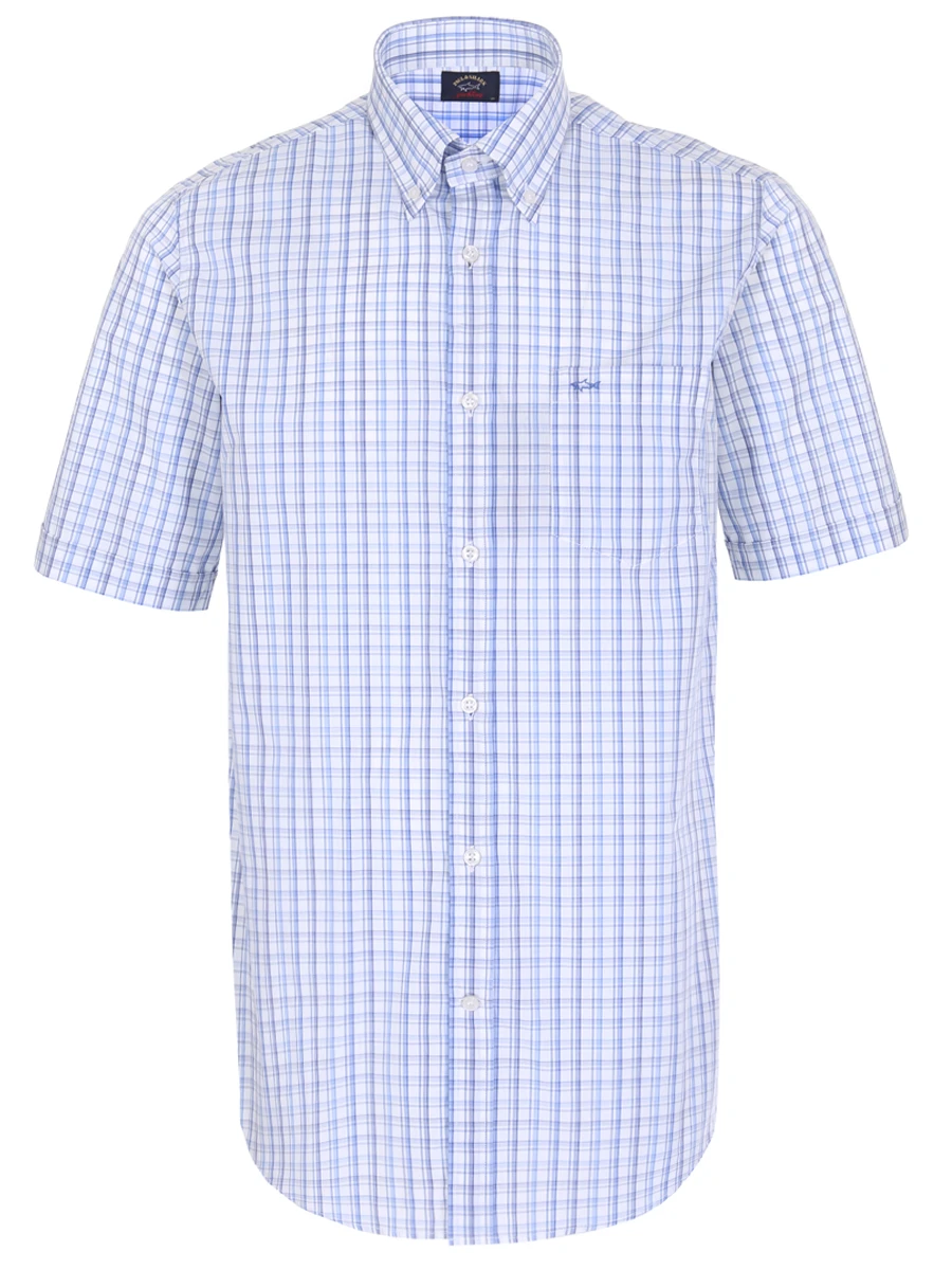 Рубашка Regular Fit хлопковая PAUL & SHARK 21413089/001, размер 58, цвет голубой 21413089/001 - фото 1