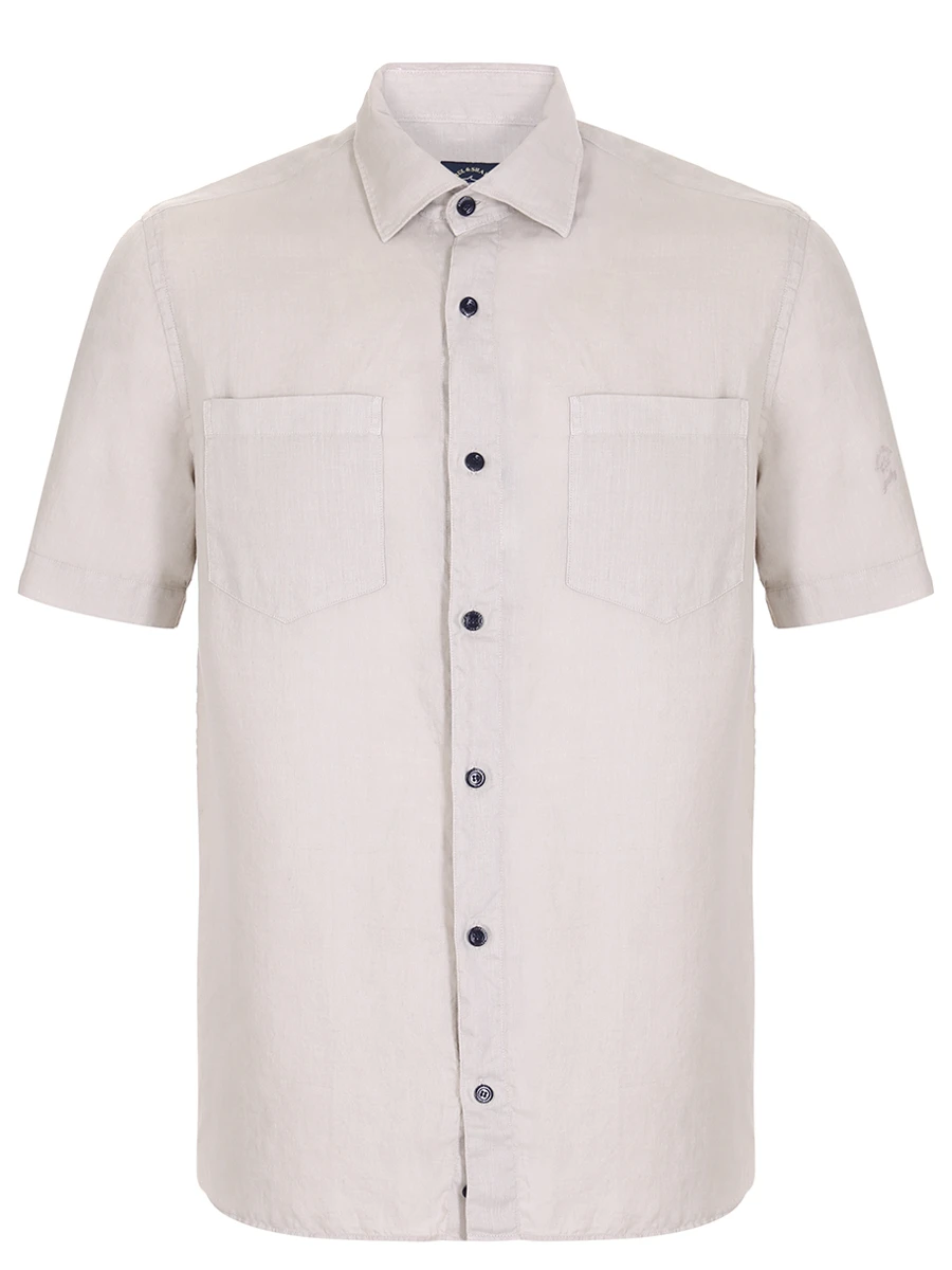Рубашка Regular Fit льняная PAUL & SHARK 21413217/511, размер 46, цвет бежевый 21413217/511 - фото 1